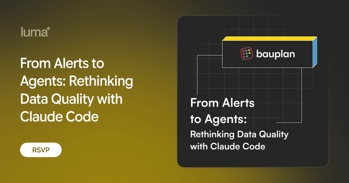 From Alerts to Agents: Rethinking Data Quality with Claude Code