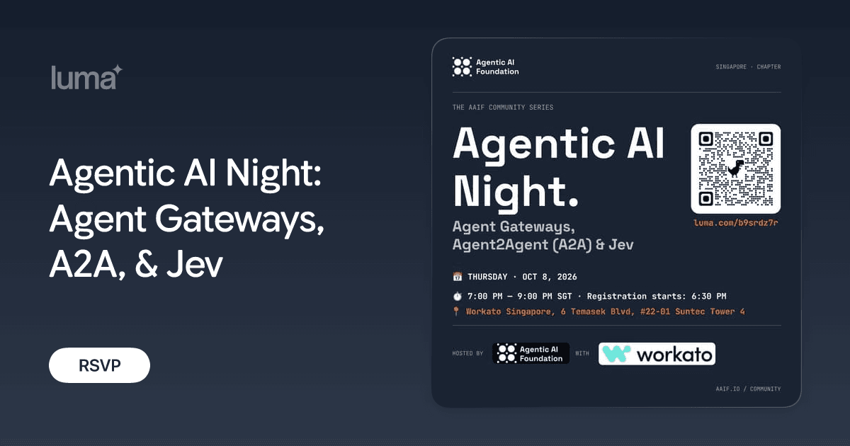 Agentic AI Night: Agent Gateways, A2A, & Jev
