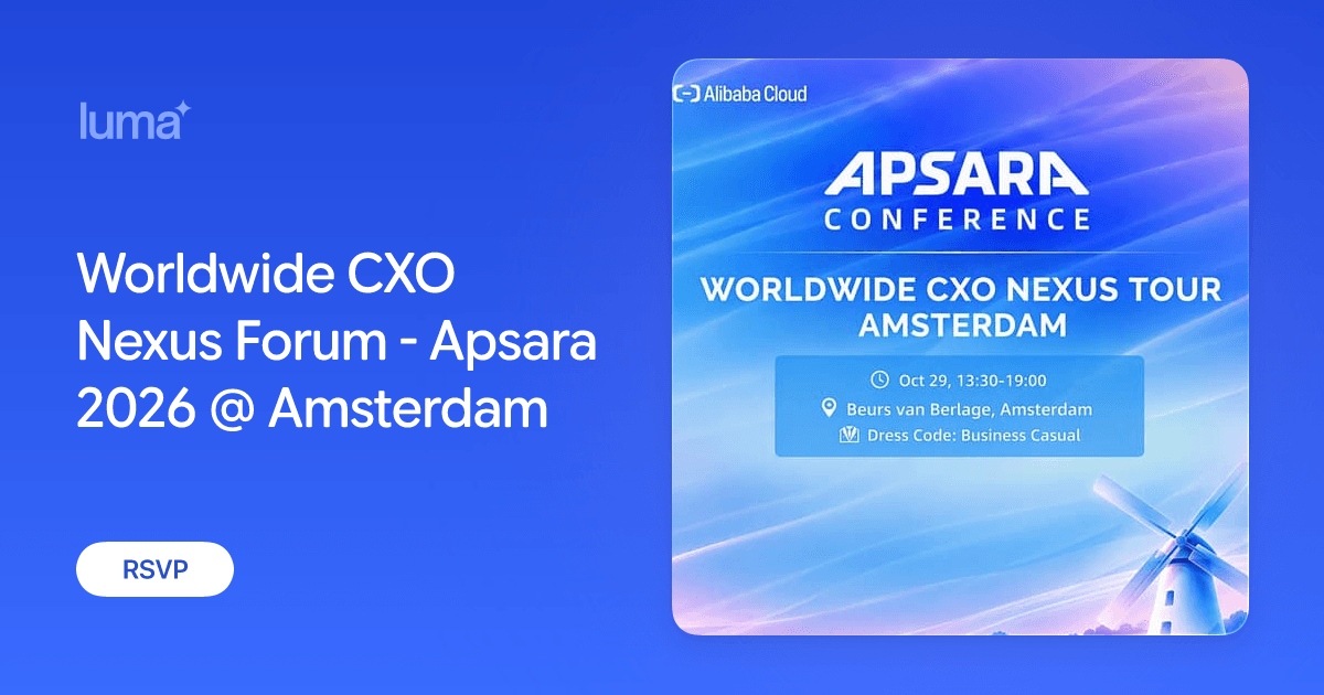 Worldwide CXO Nexus Forum - Apsara @ Amsterdam