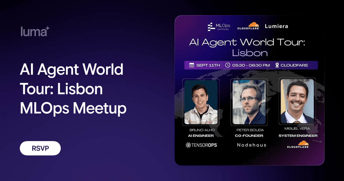 AI Agent World Tour: Lisbon MLOps Meetup