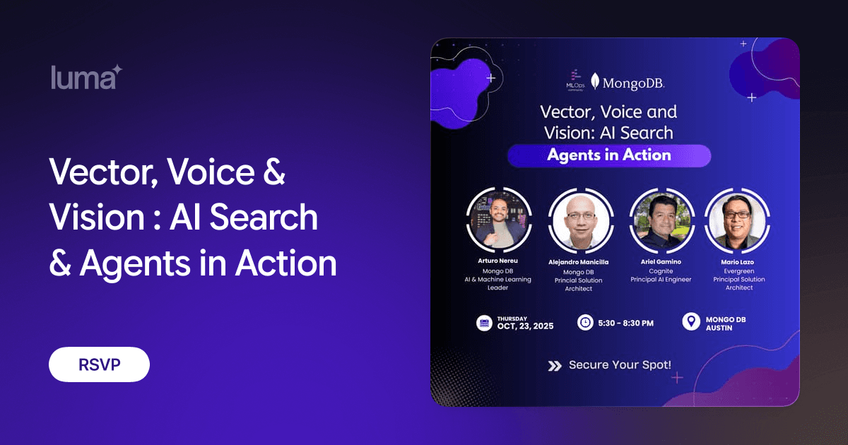 Vector, Voice & Vision : AI Search & Agents in Action