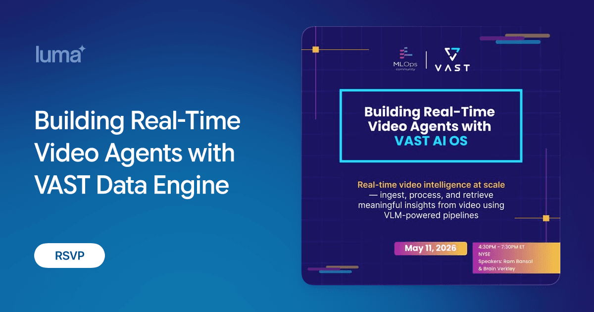 Building Real-Time Video Agents with VAST Data Engine