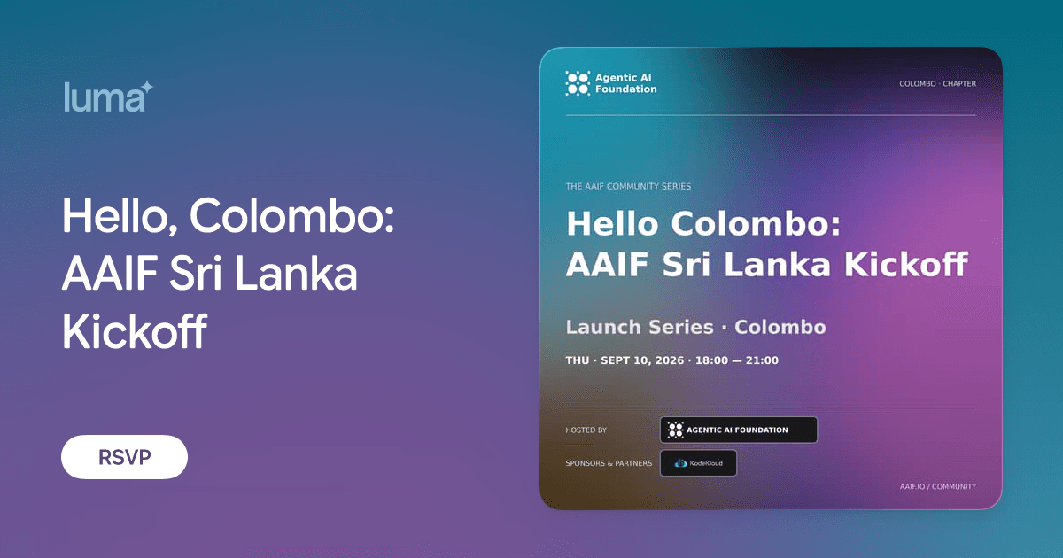 Hello, Colombo: AAIF Sri Lanka Kickoff
