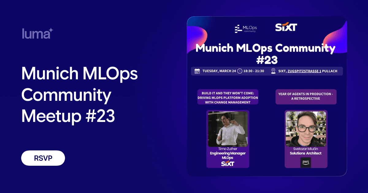 Munich MLOps Community Meetup 23
