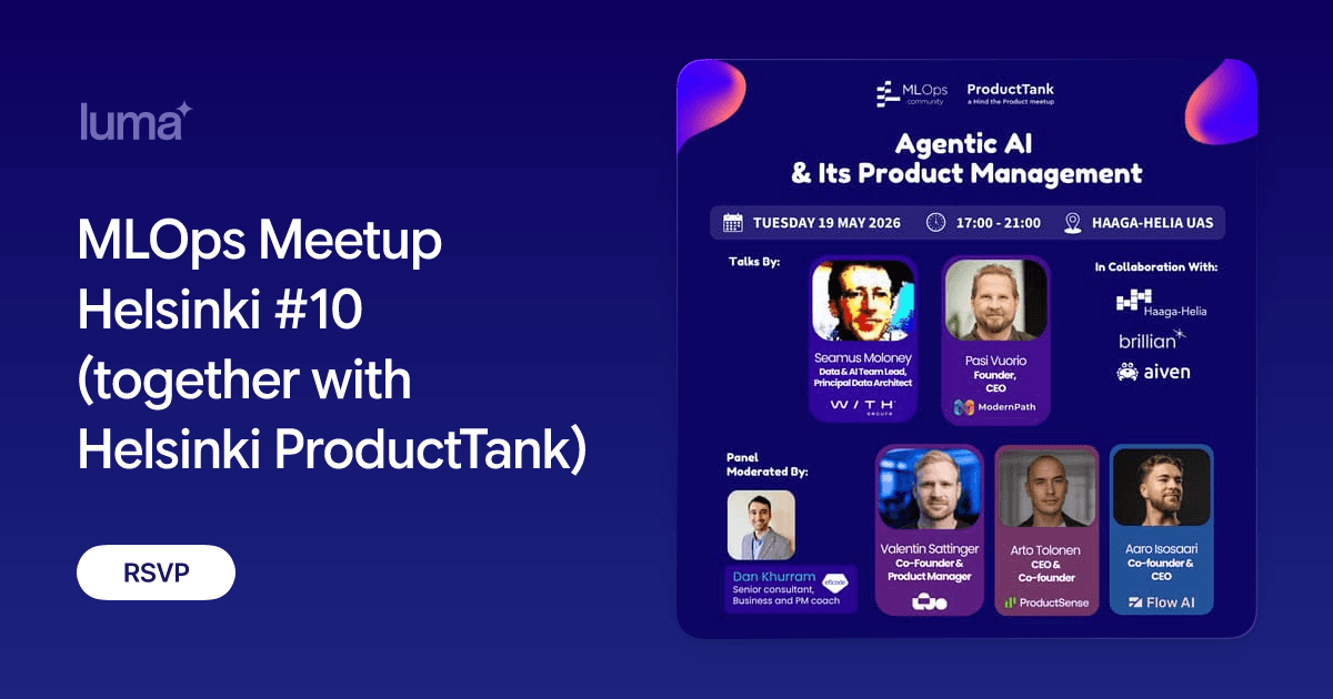 MLOps Meetup Helsinki 10