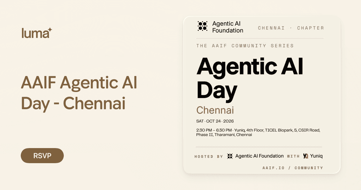 AAIF Agentic AI Day - Chennai