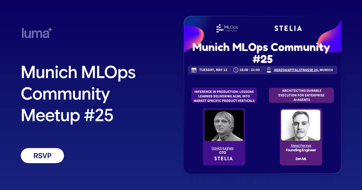 Munich MLOps Community Meetup 25