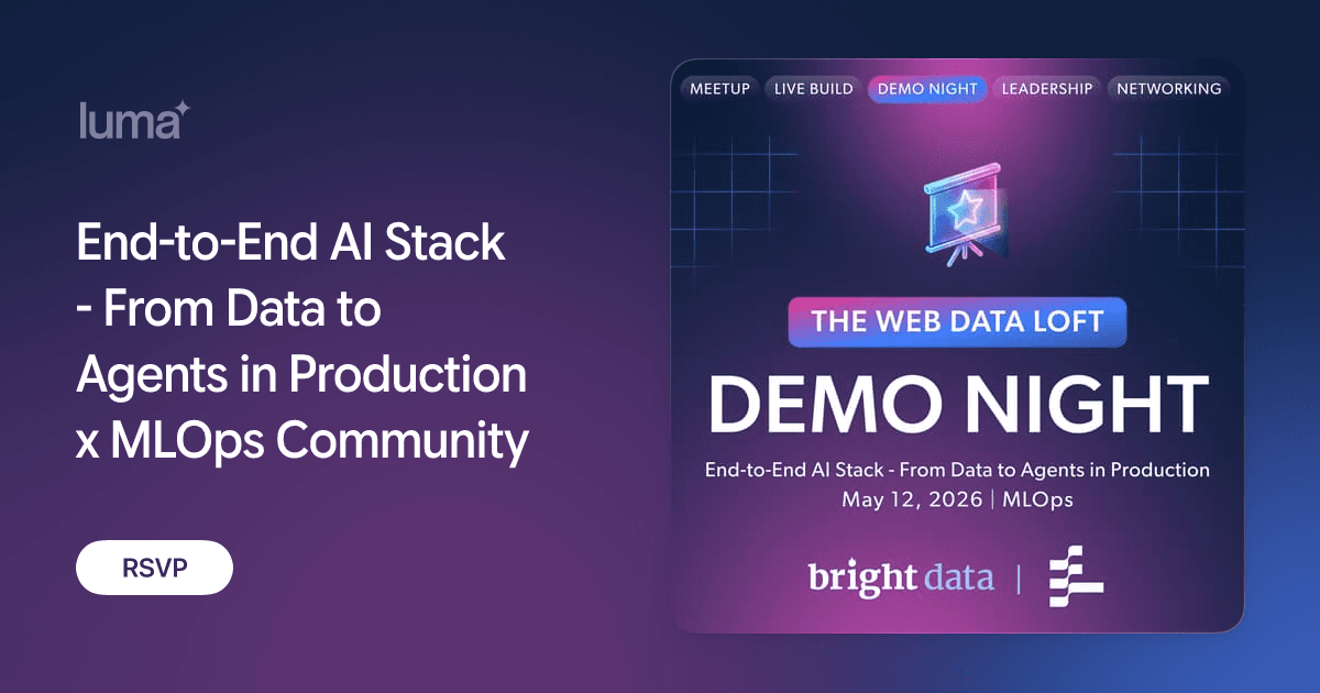 End-to-End AI Stack - From Data to Agents in Production x MLOps Community