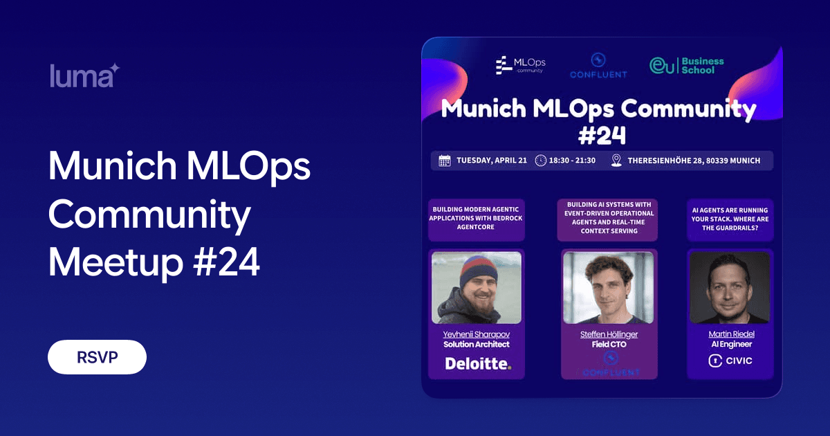Munich MLOps Community Meetup 24