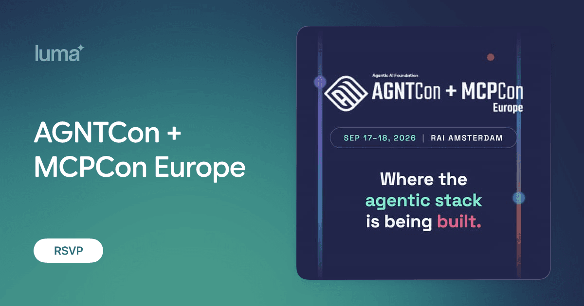 AGNTCon + MCPCon Europe