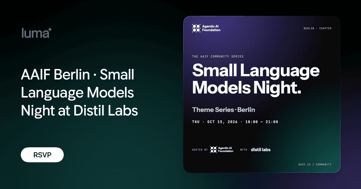 AAIF Berlin · Small Language Models Night