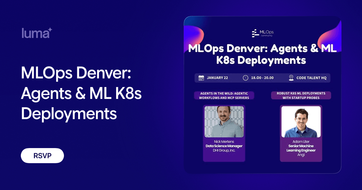 MLOps Denver: Agents & ML K8s Deployments