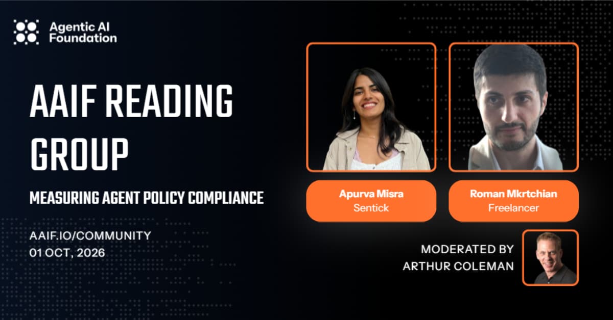 AAIF Reading Group: Measuring Agent Policy Compliance