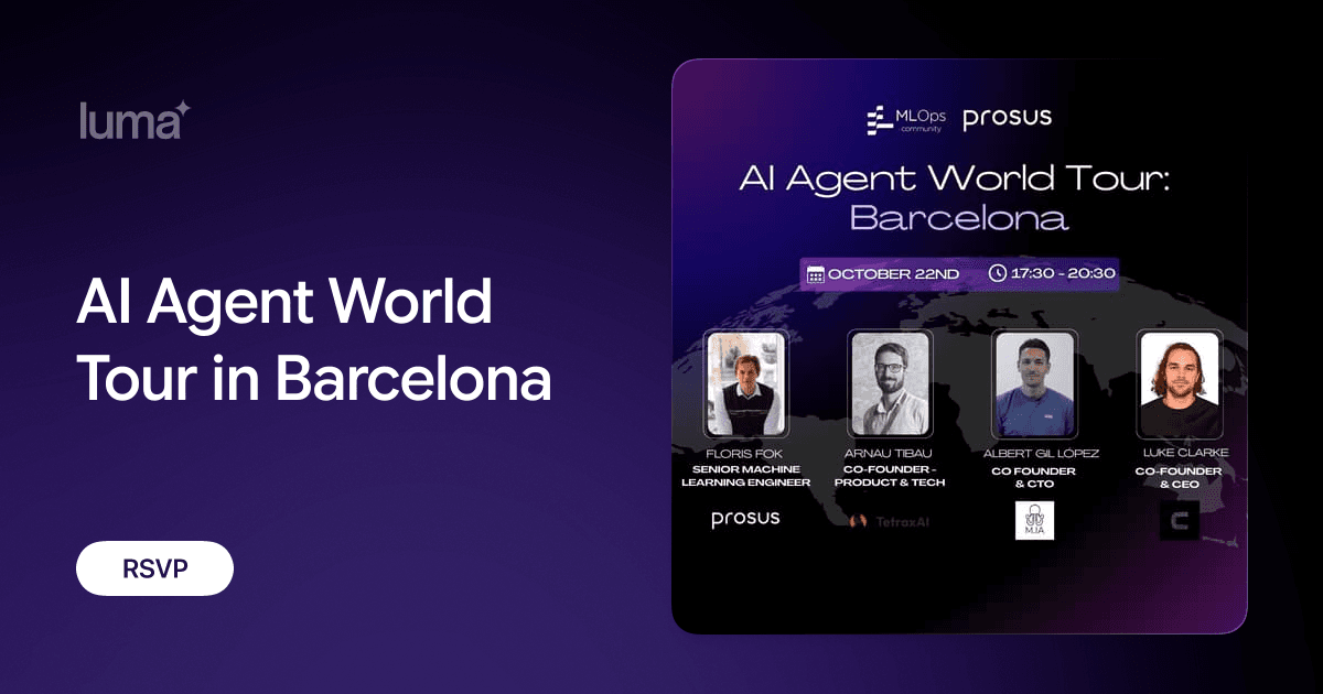 AI Agent World Tour in Barcelona