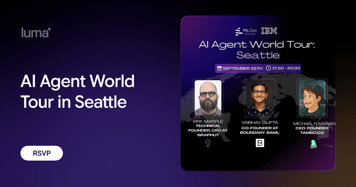 AI Agent World Tour in Seattle